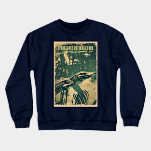 Everglades National Park Vintage Travel  Poster Crewneck Sweatshirt